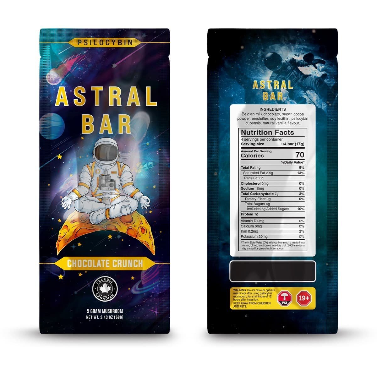 Astral Bars – Tidal Wave – Psilocybin Chocolate 5 G - Image 2