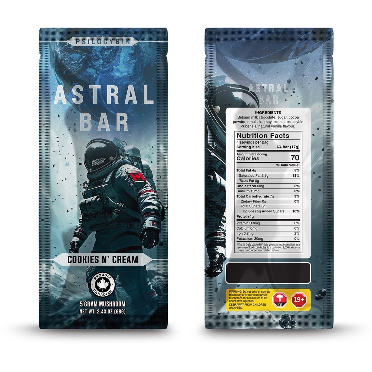 Astral Bars – Yeti – Psilocybin Chocolate 5 G - Image 2
