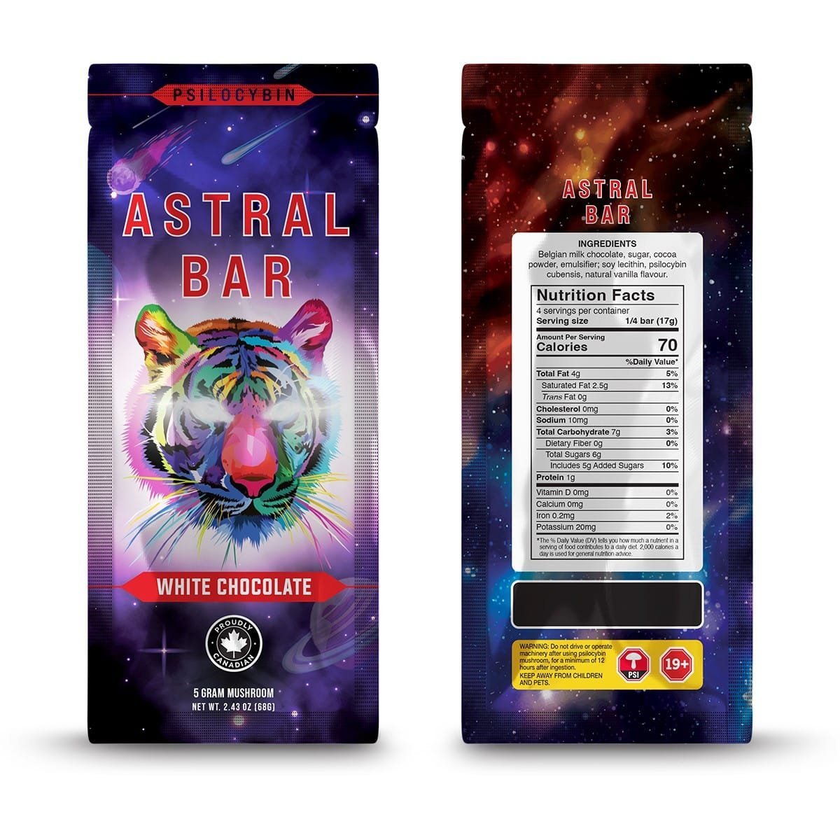 Astral Bars – Thrasher – Psilocybin Chocolate 5 G - Image 2