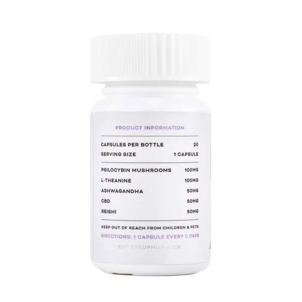 Euphoria Psychedelics – Micro Calm Capsules 2000mg - Image 2