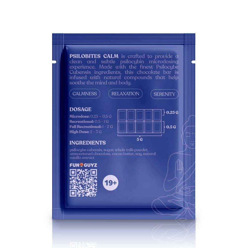 Psilobites Calm 5 G – Psilocybin Chocolate Bar - Image 2