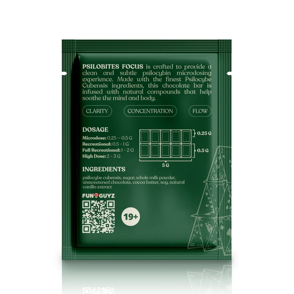 Psilobites Focus 5 G – Psilocybin Chocolate Bar - Image 2